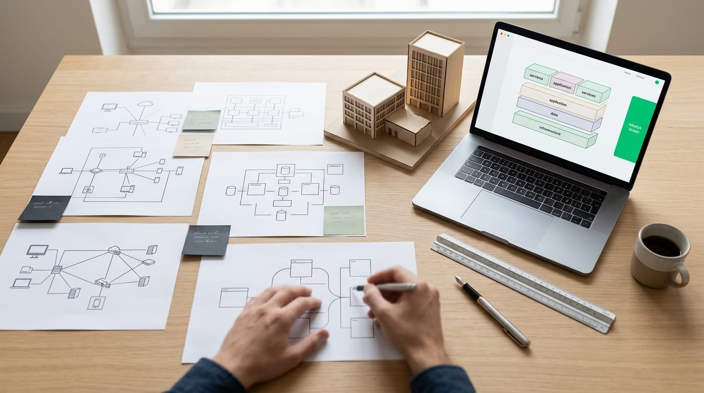 Architecture technique Idealys One - 4 couches (Cloud souverain France, Edge multiprotocole, terrain hétérogène) connectées en une plateforme unifiée